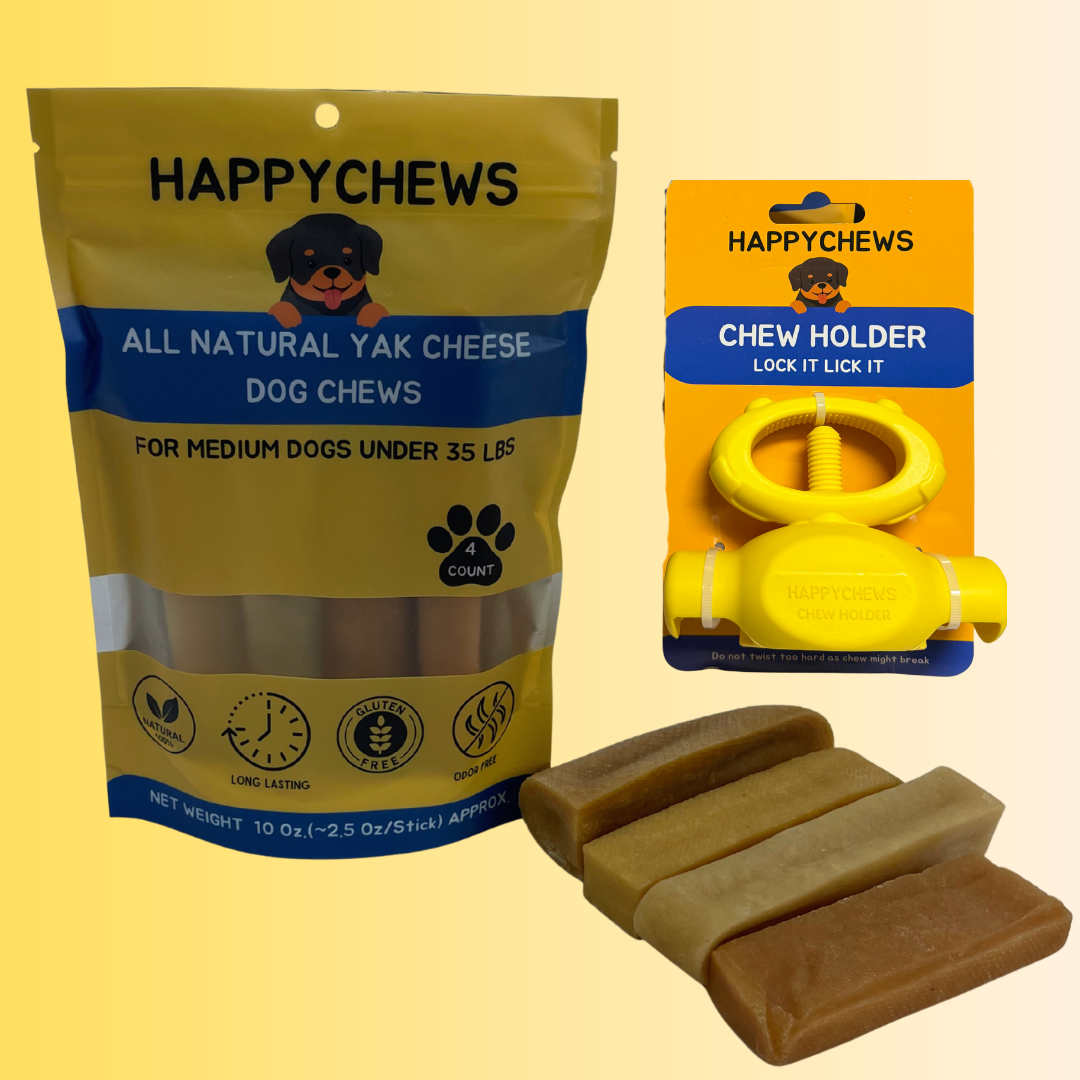 Yak Chews + Holder Combo Pack